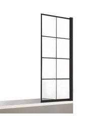 Шторка для ванны NEW TRENDY NEW SOLEO BLACK 90x140 черный