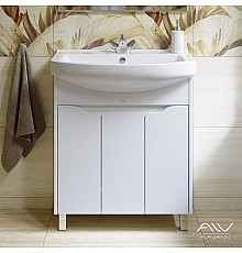 Тумба под раковину Alavann Crystal 75 белая