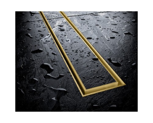 Душевой трап EXCELLENT Stilio Gold 90 под облицовку плиткой золото