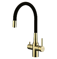 Смеситель для кухни Paulmark Salix Sa213419-G Золото