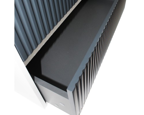 Тумба с раковиной 80 см, Uperwood Next Premium, белая/графит, 2 ящика