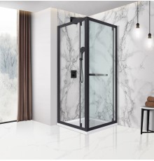 Душевой уголок с поворотной дверью Vincea Stile 900x900 Черный, арт