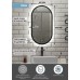Зеркало Континент Prime 450х800 с подсветкой Черное с сенсорным выключателем