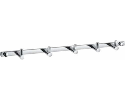 Вешалка с 5 крючками для ванной Wonzon&Woghand, Хром