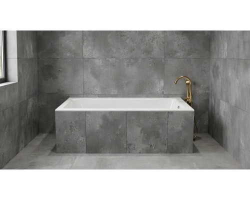 Ванна из литьевого мрамора Flere Serena Slim 180x80x60 (белый глянец)