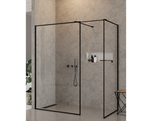 Душевое ограждение NEW TRENDY NEW MODUS BLACK 130x100x200 черный