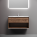 Тумба под раковину подвесная Sancos Marmi 1.0 89х44, с доводчиками, дуб чарльстон, MR1.090ECH