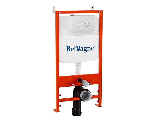 Инсталляция BelBagno BB026/BB082BL с Белой глянцевой клавишей смыва Инсталляция BelBagno BB026/BB082BL с Белой глянцевой клавишей смыва