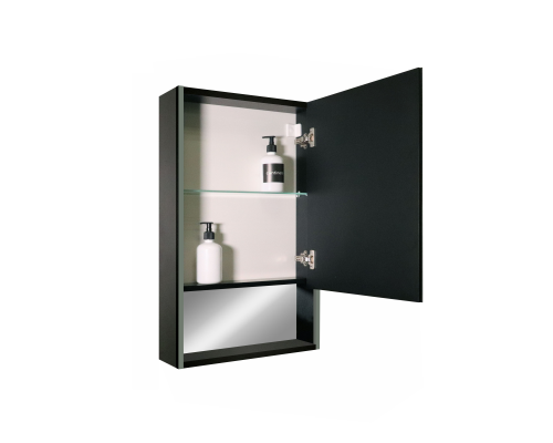 Зеркало-шкаф Reflection Box Black LED 600х800 RF2421BL	