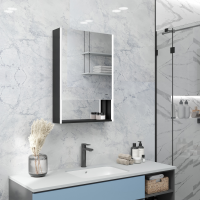 Зеркало-шкаф Reflection Box Black LED 600х800 RF2421BL	