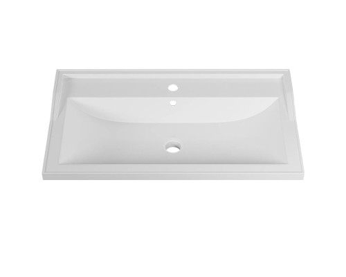 Раковина для ванной 80 см, Uperwood Family, белая глянцевая