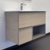 Тумба с раковиной для ванной Comforty Тургояк-75 дуб светлый 75E