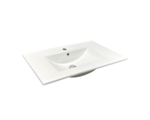 Тумба с раковиной для ванной Comforty Тургояк-75 дуб светлый 75E