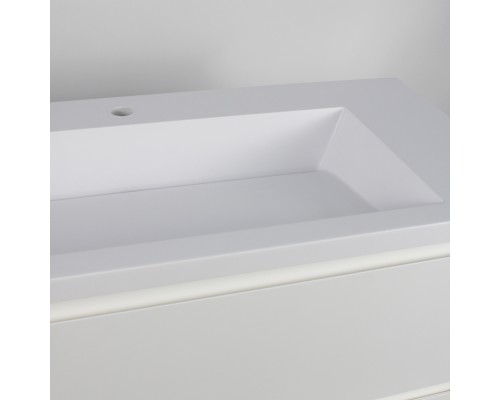 Раковина для ванной 100 см, Uperwood Infinity, белая глянцевая