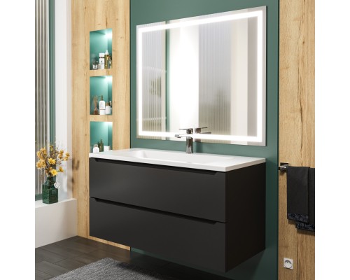 Раковина для ванной 100 см, Uperwood Infinity, белая глянцевая