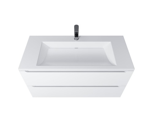 Раковина для ванной 100 см, Uperwood Infinity, белая глянцевая