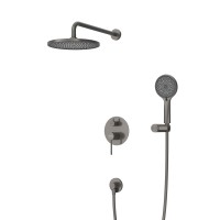 Душевая система Cezares Relax RELAX-DSET-GM Оружейная сталь