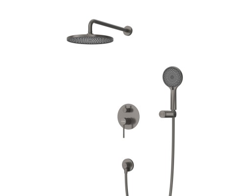Душевая система Cezares Relax RELAX-DSET-GM Оружейная сталь