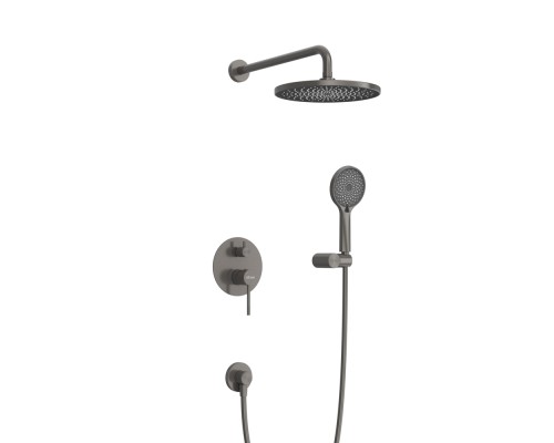 Душевая система Cezares Relax RELAX-DSET-GM Оружейная сталь