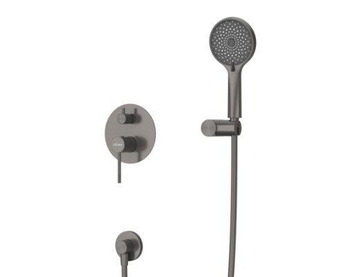 Душевая система Cezares Relax RELAX-DSET-GM Оружейная сталь
