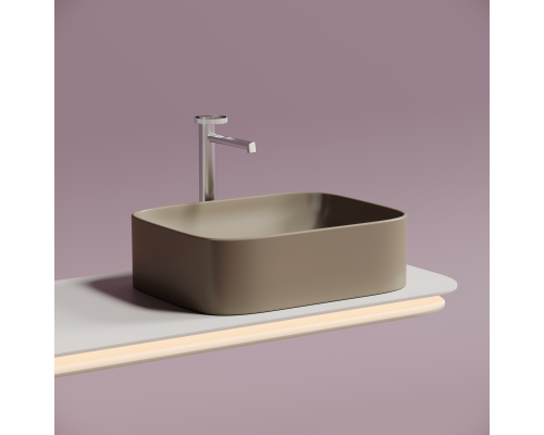 Чаша накладная прямоугольная Ceramica Nova Element 50x38 Капучино Матовый