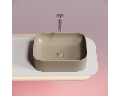 Чаша накладная прямоугольная Ceramica Nova Element 50x38 Капучино Матовый