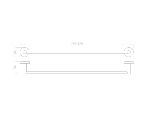 Вешалка для полотенец Wonzon&Woghand, Хром