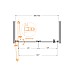 Дверь в проём Cezares ECO-O-BS-12-90-C-Cr