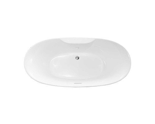 Ванна акриловая Vincea VBT-405B-1700 1700x800x580 белый щелевой перелив слив хром