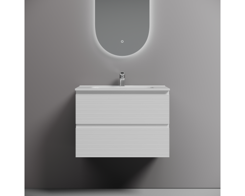 Тумба под раковину подвесная Sancos Folk 69х44х50, с доводчиками, Bianco, FL70W