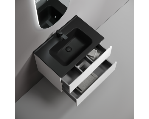 Тумба под раковину подвесная Sancos Folk 69х44х50, с доводчиками, Bianco, FL70W