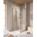 Душевой уголок Cezares Relax-304 100x100 RELAX-304-A-2-100-C-BORO профиль Брашированное золото стекло прозрачное