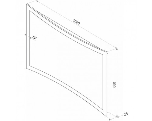 Зеркало Континент "Silence LED" ЗЛП457