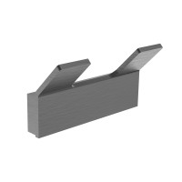 Двойной крючок для ванной Wonzon&Woghand LOTTE, Темный графит WW-8325-BGM