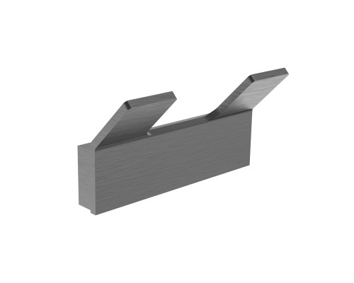 Двойной крючок для ванной Wonzon&Woghand LOTTE, Темный графит WW-8325-BGM