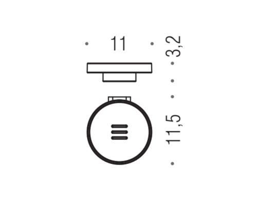 Мыльница подвесная Colombo Mini цвет хром/матовое стекло