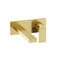 Смеситель для раковины SANCOS Studio c внутренней частью, брашированное золото, SC9017BG