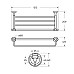 Полка для полотенец подвесная ART&MAX AM-E-2622SJ-Cr