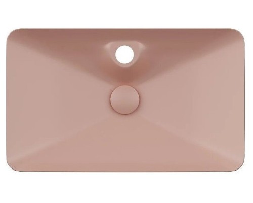Раковина ISVEA SistemaY Clear накладная 644x395x125 лососевый матовый 10SY50065SV-2S