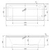 Акриловая ванна Cezares Plane Mini 170x75 PLANE MINI-170-75-42-W37 без гидромассажа