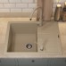 Кухонная мойка кварцевая Uperwood Quartz UPD-03-02, прямоугольная, бежевая