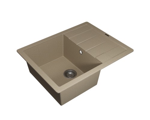 Кухонная мойка кварцевая Uperwood Quartz UPD-03-02, прямоугольная, бежевая
