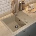 Кухонная мойка кварцевая Uperwood Quartz UPD-03-02, прямоугольная, бежевая