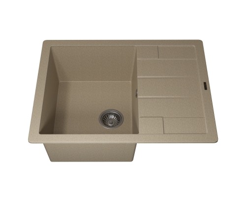 Кухонная мойка кварцевая Uperwood Quartz UPD-03-02, прямоугольная, бежевая
