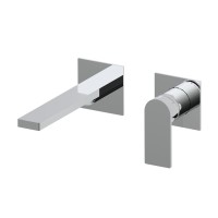Встраиваемый в стену AQG Alpha, однорычажный смеситель для раковины, хром