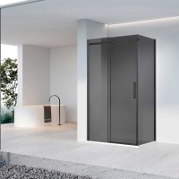 Душевой уголок Vincea Como-N VSR-4CN9012CGB, 1200x900, черный, стекло тонированное