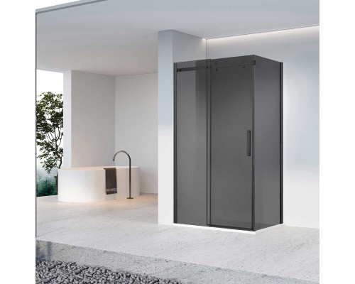 Душевой уголок Vincea Como-N VSR-4CN9012CGB, 1200x900, черный, стекло тонированное