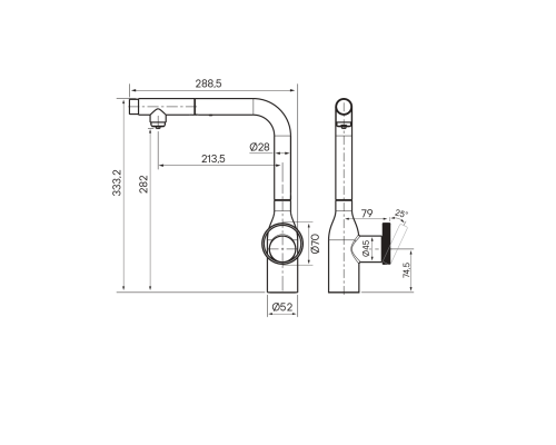 Смеситель для кухни Paulmark Urban Ur213104-CR Хром