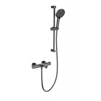 Смеситель для ванны с душевым гарнитуром и термостатом Wonzon&Woghand, Темный графит