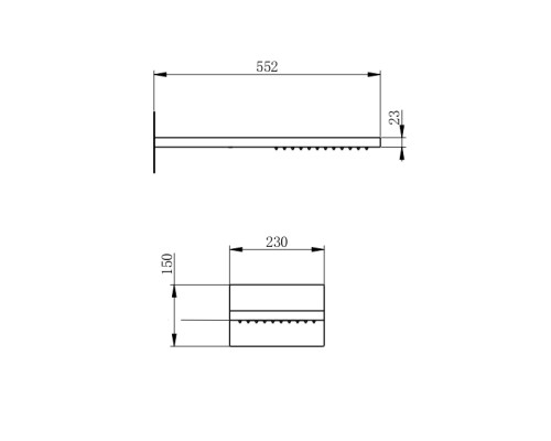 Верхний душ Wonzon&Woghand, Черный матовый WW-HS101-MB